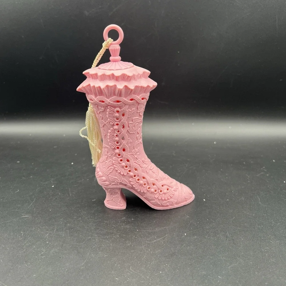 3 Avon Closet Pomander Potpourri FRILLY BOOT, Blue Bird Bag with Cherubs 70s VTG